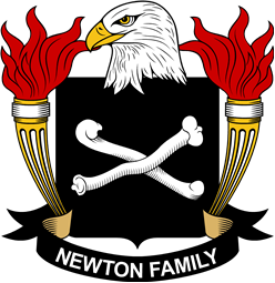 Coat of arms used by the Newton family in the United States of America