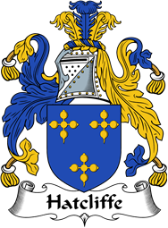 English Coat of Arms for the family Hatcliffe