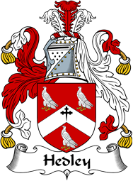 English Coat of Arms for the family Hedley