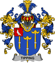Irish Family Coat of Arms (v.25b) Tipping
