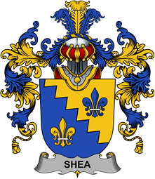 Irish Family Coat of Arms (v.25b) Shea or O