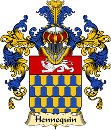 French Family Coat of Arms (v.25) Hennequin
