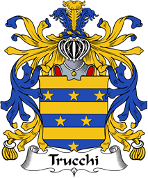 Italian Coat of Arms for Trucchi or Truchetti