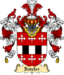 English Family Coat of Arms (v.25) Boteler