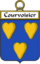 French Coat of Arms Badge for Courvoisier