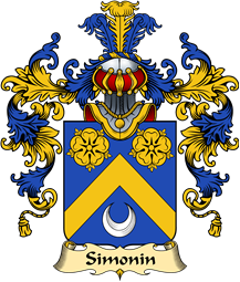 French Family Coat of Arms (v.25) Simonin