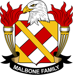 Coat of arms used by the Malbone family in the United States of America