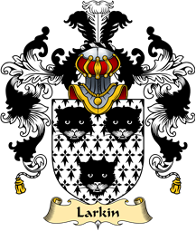 English Family Coat of Arms (v.25) Larkin