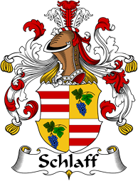 German Wappen Coat of Arms for Schlaff
