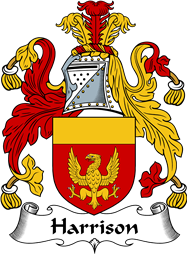 English Coat of Arms for the family Harrison
