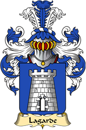 French Family Coat of Arms (v.23) for Lagarde