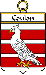 French Coat of Arms Badge for Coulon