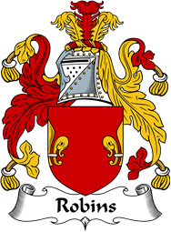 English Coat of Arms for the family Robins