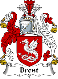 English Coat of Arms for the family Brent
