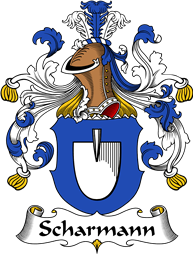 German Wappen Coat of Arms for Scharmann