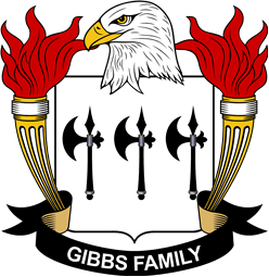 Coat of arms used by the Gibbs family in the United States of America