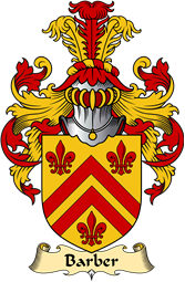 English Coat of Arms (v.23) for the family Barber