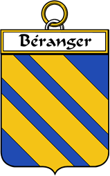French Coat of Arms Badge for Béranger
