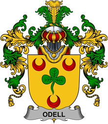 Irish Family Coat of Arms (v.25b) Odell