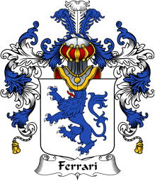 Italian Family Coat of Arms (v.25b) Ferrari or Ferraro