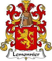 Coat of Arms from France for Lemonnier (Monnier le)