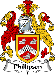 English Coat of Arms for the family Phillipson