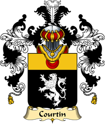 French Family Coat of Arms (v.25) Courtin