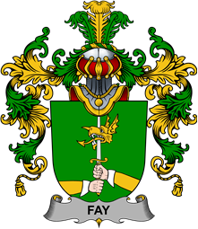 Irish Family Coat of Arms (v.25b) Fay or O