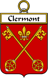 French Coat of Arms Badge for Clermont