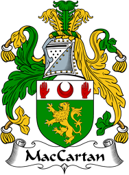 Irish Coat of Arms for MacCartan or MacArtan