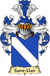 French Family Coat of Arms (v.23) for Saint-Clair