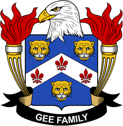 Coat of arms used by the Gee family in the United States of America
