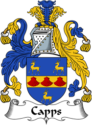 English Coat of Arms for the family Capps