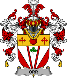 Irish Family Coat of Arms (v.25b) Orr