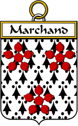 French Coat of Arms Badge for Marchand