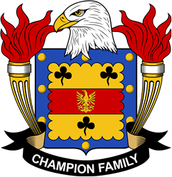 Coat of arms used by the Champion family in the United States of America