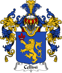 Italian Family Coat of Arms (v.25b) Cellini