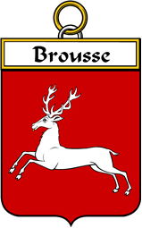 French Coat of Arms Badge for Brousse