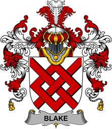 Irish Family Coat of Arms (v.25b) Blake