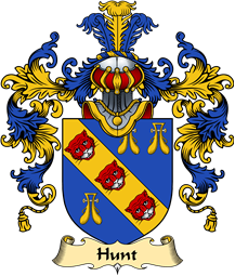 Irish Family Coat of Arms (v.25a) Hunt