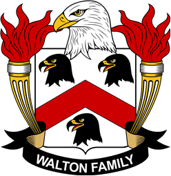 Coat of arms used by the Walton family in the United States of America