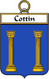 French Coat of Arms Badge for Cottin