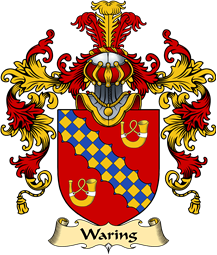 English Family Coat of Arms (v.25) Waring
