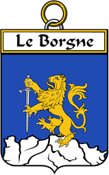 French Coat of Arms Badge for Le Borgne