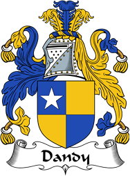 English Coat of Arms for the family Dandy