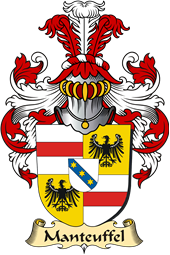 v.23 Coat of Family Arms from Germany for Manteuffel