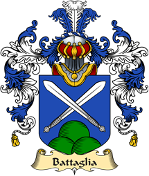 Italian Family Coat of Arms (v.25a) Battaglia