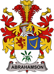 Coat of arms used by the Danish family Abrahamson