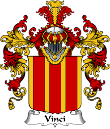 Italian Family Coat of Arms (v.25b) Vinci