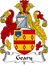 English Coat of Arms for the family Geary